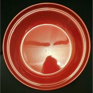 Longaberger Woven Traditions Paprika 10.25" Pie Plate Baking Dish USA Pottery